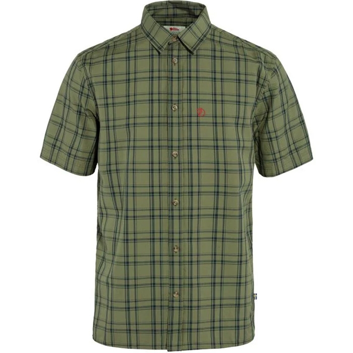 Fjällräven Övik Lite Shirt Men-green / dark navy-L - Skjorter